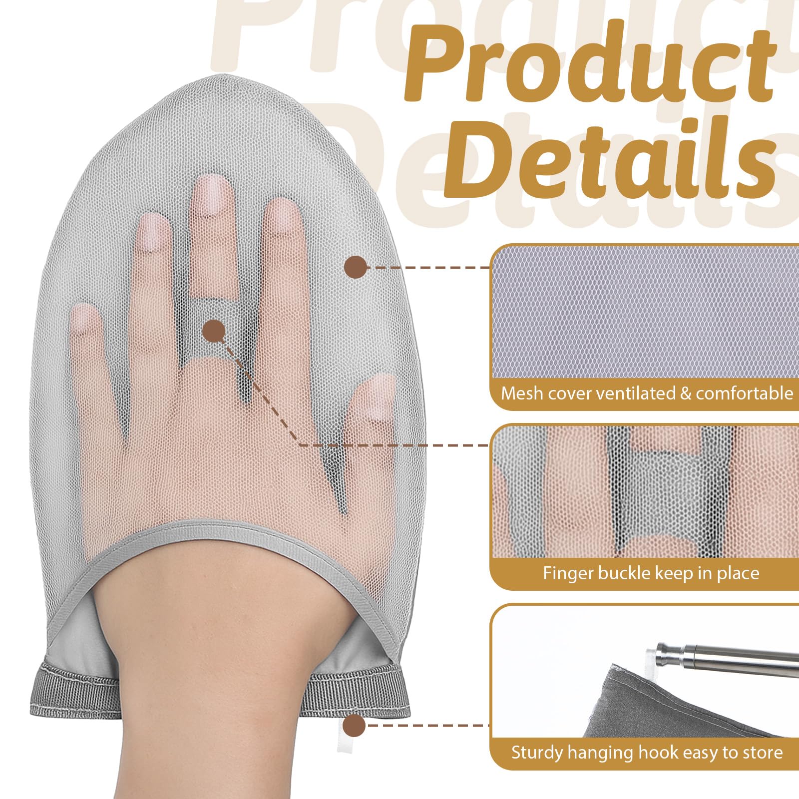 Guantes de planchado de vapor de ropa, guantes portátiles para máquina de vapor, resistentes al vapor y al calor, guantes de vapor de ropa, guantes de viaje de mano para tabla de planchar con lazo