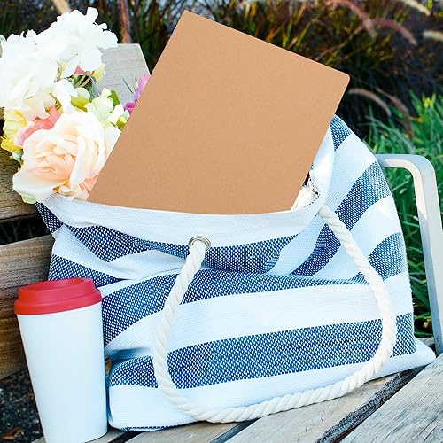 Miniatura 5 de XYark Diarios grandes para cuadernos a granel, paquete de 15, tamaño B5, cubierta de kraft, cuadrícula de puntos, 60 páginas, 8.5 x 11 pulgadas,