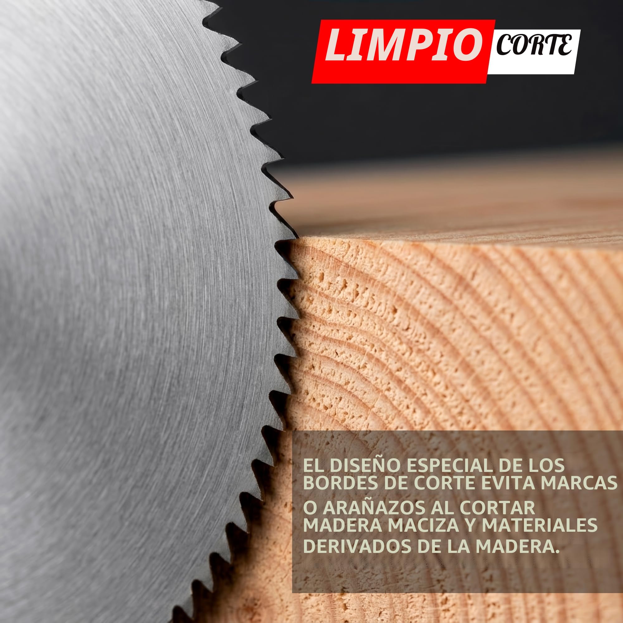 GRAFF Hoja de Sierra Profesional - Hoja de Sierra Circular de 115 mm para Madera, Madera Contrachapada, Plástico, Laminado, Paneles de yeso - Disco Sierra Circular Superfino de 2 mm