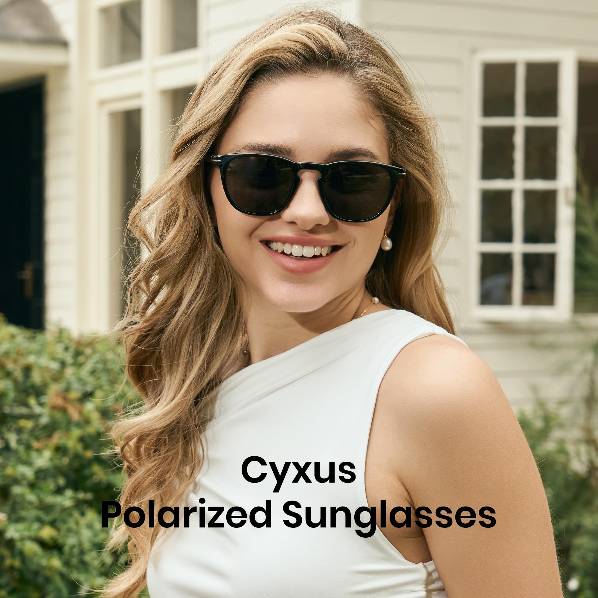 Cyxus Occhiali da Sole da Uomo e Donna Polarizzati Occhiali da Sole Classico con Protezione UV Ultraleggeri Lente Antiriflesso per Guidare Escursionismo Golf e Pesca P1354