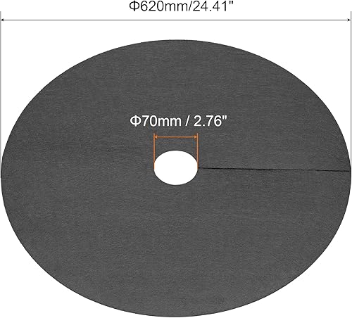 Miniatura 2 de MECCANIXITY Anillo de mantillo de árbol de 24.4 pulgadas, protector de árbol no tejido, cubierta de plantas para control de malezas, barrera de