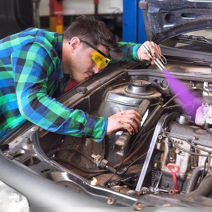 Kit Detector de Fugas AC UV Tellegloww con Linterna LED 365nm Recargable miniatura 6