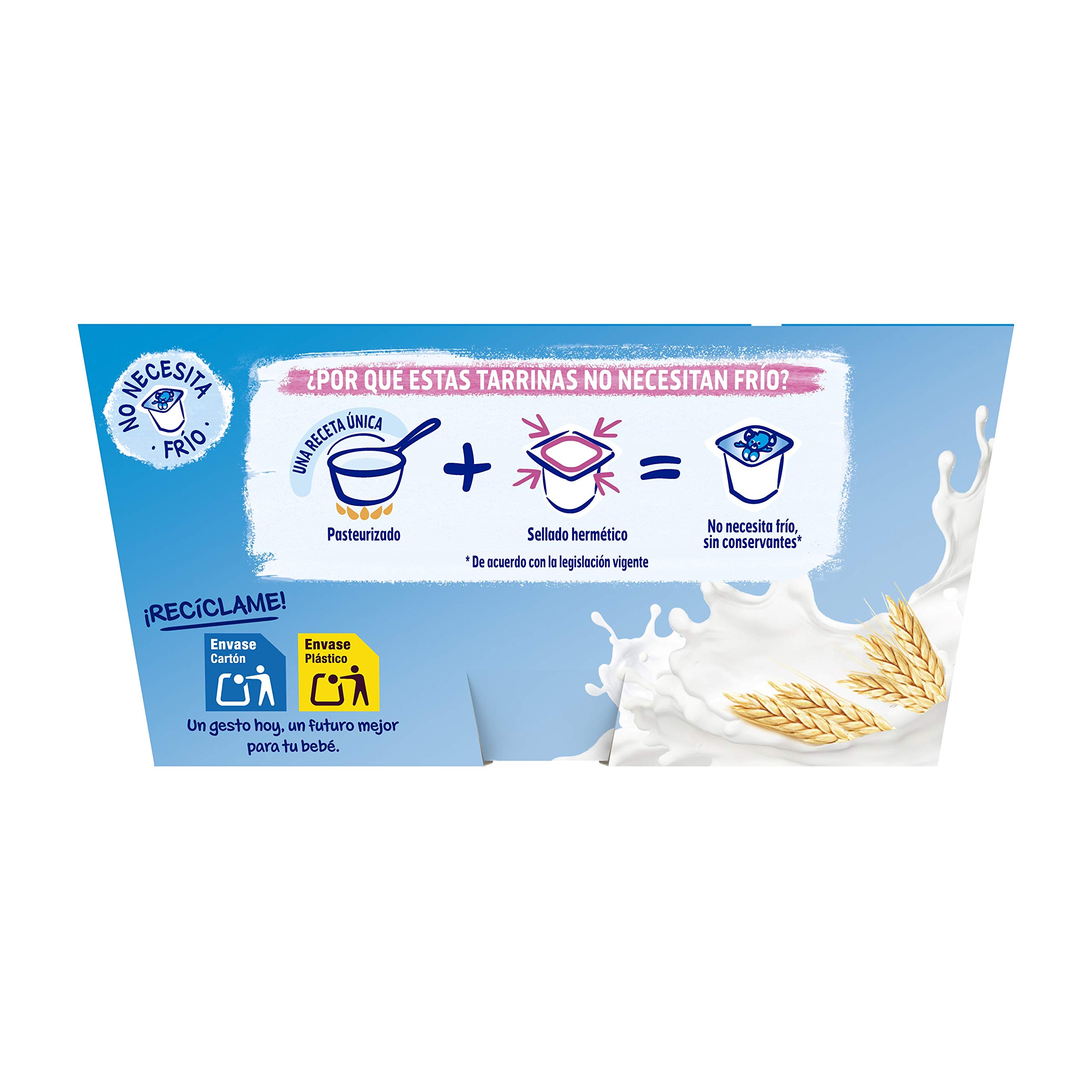 YOGOLINO NESTLÉ natillas sabor vainilla sin azúcar añadido, desde 6 meses, Pack de 6 (4x100g), Fórmula mejorada — view 4