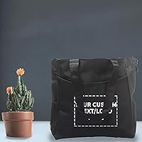 Vista 2 de DISCOUNT PROMOS Bolsa de playa personalizada con bolsillos de malla, paquete a granel personalizado, reutilizable, ideal para picnic, campamento