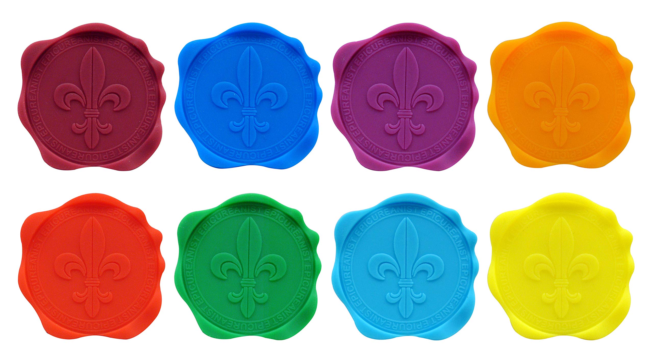 Vinotemp EP-CHARMS4 Silicone Wax Seal Charms, Multicolor