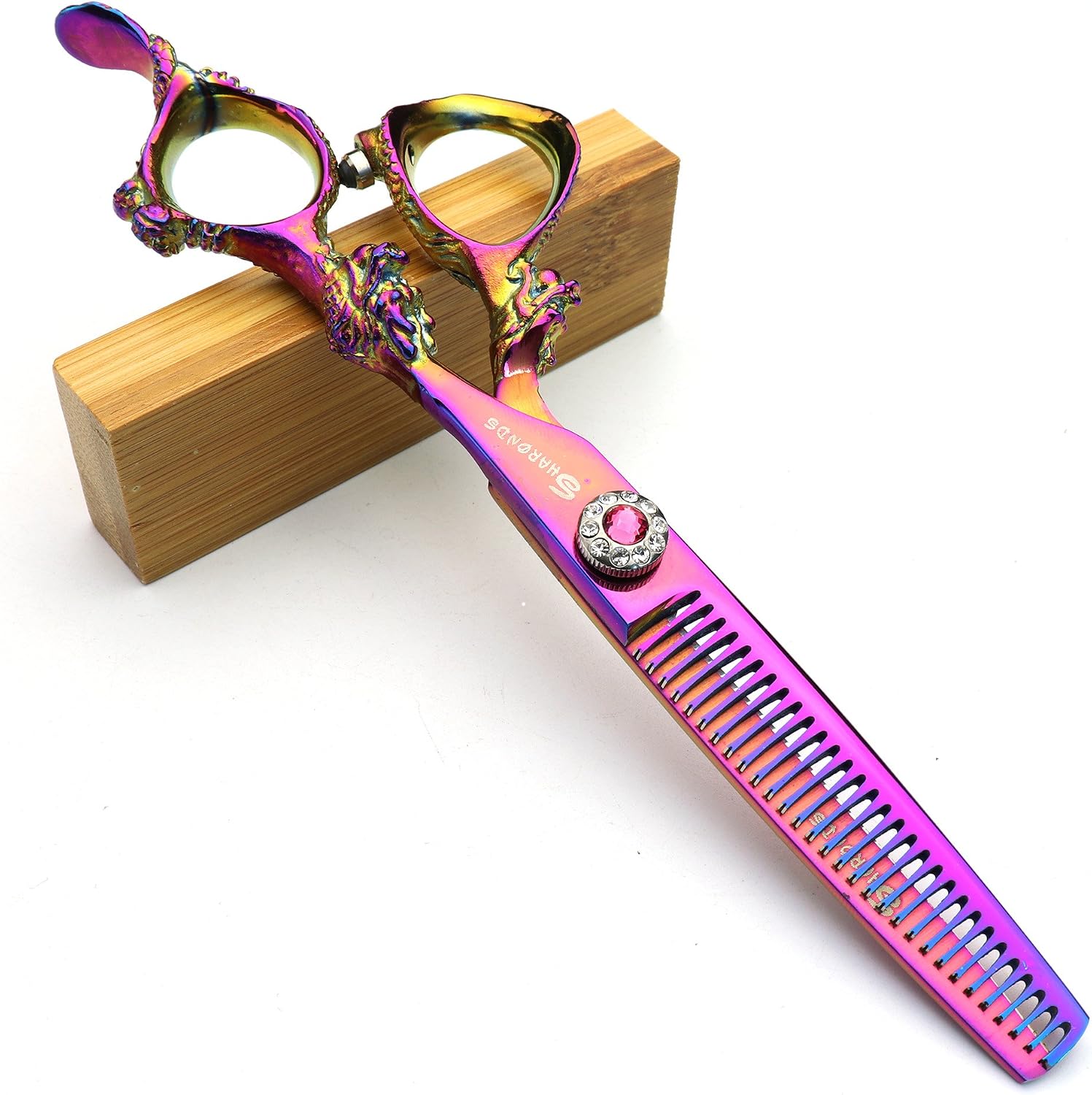 6 Inch Purple Hairdressing Scissors Barber Professional Hair Scissors Hand Cutting and Thinning Scissors