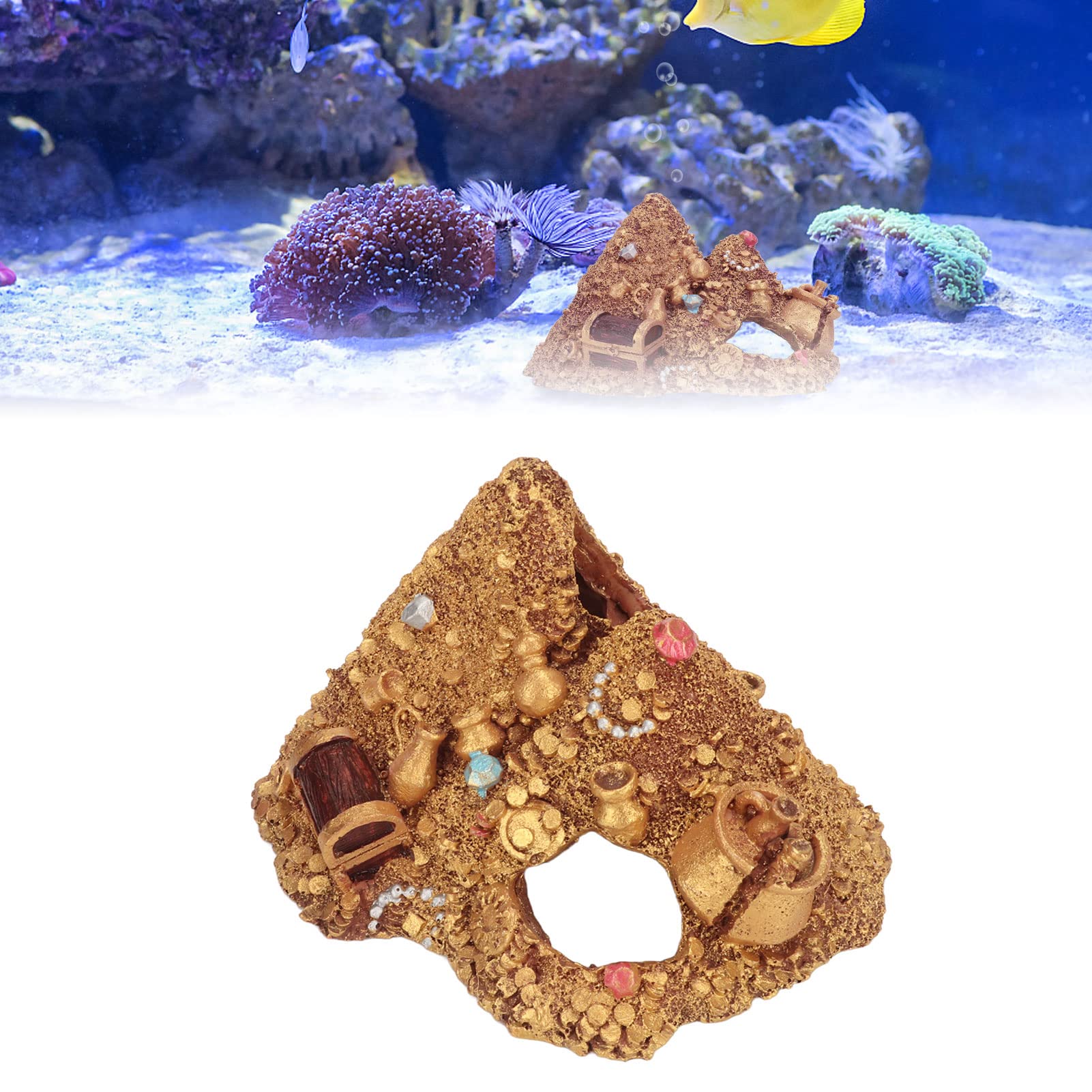 Amazon.co.jp: Wisecoco 水槽 ゴールドマウンテン シミュレーション