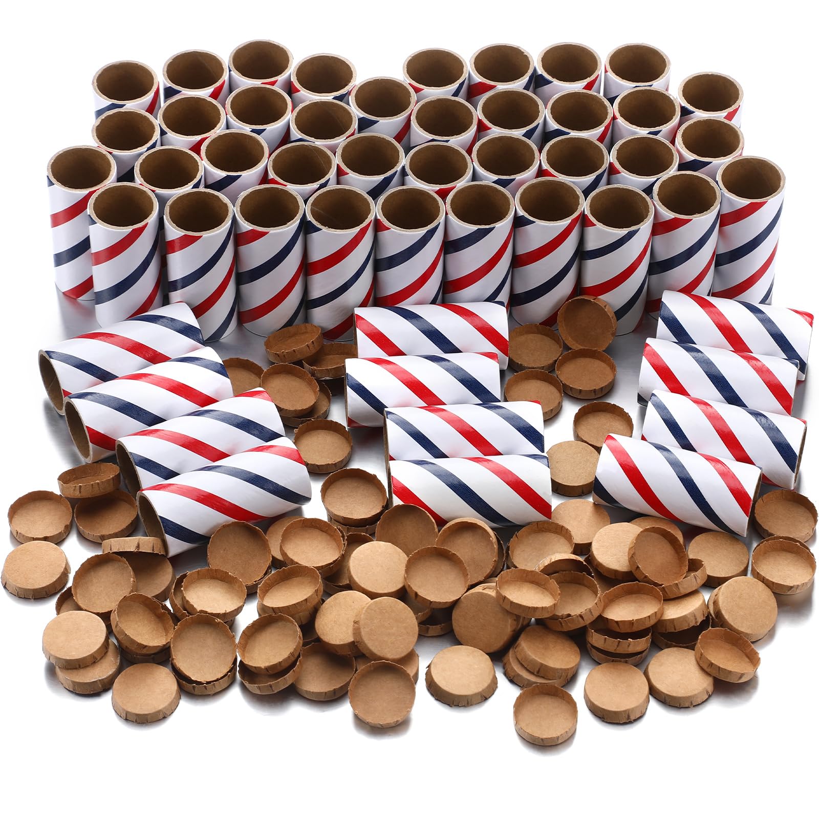 Tube pyro bleu blanc rouge Faccito pour la fête patriotique du 4 juillet