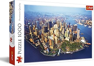 Trefl - Puzzle Nowy Jork, USA - 1000 Elementów, Widok na Miasto, Miasta Świata, Wieżowiec, Budynki Nowego Jorku, Układanka DIY, Kreatywna Rozrywka, Prezent, Puzzle dla Dorosłych i Dzieci od 12 Lat