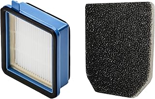 AEG ASKW1 Filter Set (Twin Pack, 1 Pre-Motor Filter, 1 Hygiene Filter, Vacuum Cleaner Filter, Washable, Regular Filter , Improved Suction Performance, Perfect Fit, for QX6, QX7, QX8-2, Blue/Grey)
