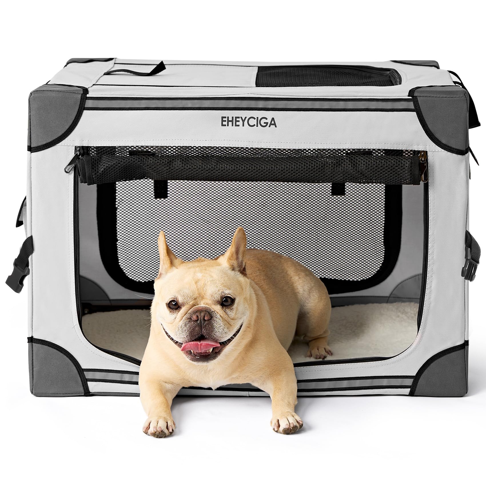 Snapklik.com : EHEYCIGA Portable Dog Travel Crate 26 Inches ... - Soft Dog Crate For Small Dogs In Travel