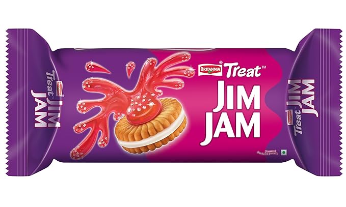 Britannia Treat Biscuits - Jim Jam, 100g Pack