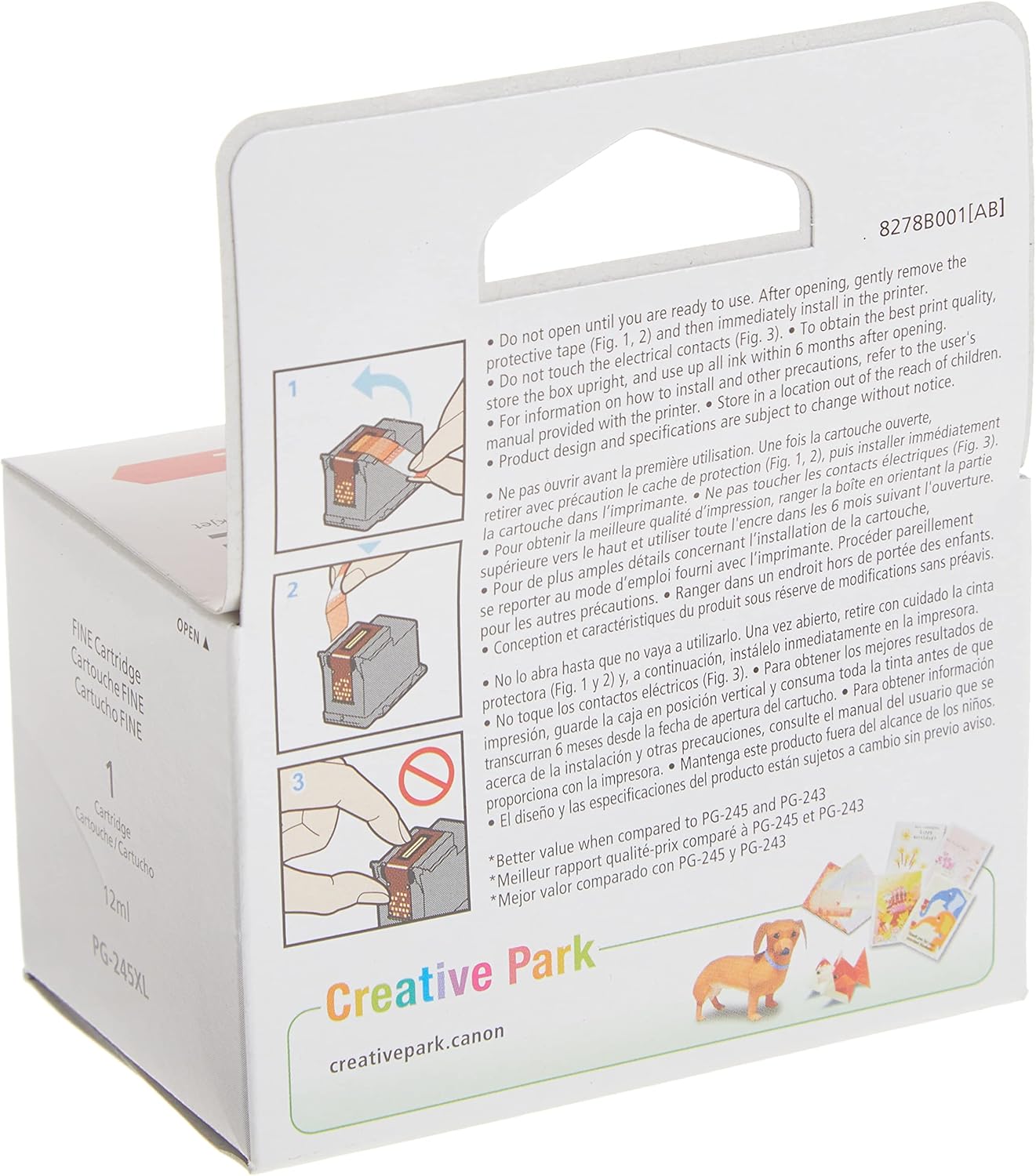 Canon PG-245 XL Black Printer Ink Cartridge Compatible to iP2820, MG2420, MG2924, MG2920, MX492, MG3020, MG2525, TS3120, TS302, TS202, TR4520 (Pack of 2)