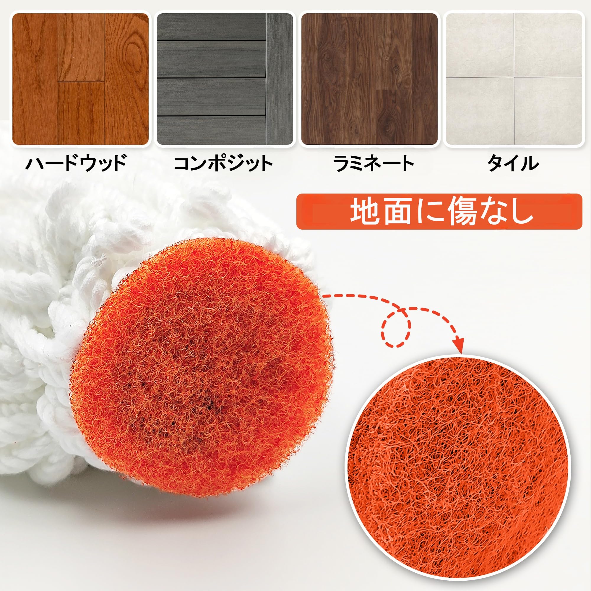 【R1475-148-302】乾湿両用 水拭き 乾拭き 床　ピカピカ　ツルツル Amazon｜JEHONN 乾湿両用モップ 絞り器付き, 長さ146 cm 回転