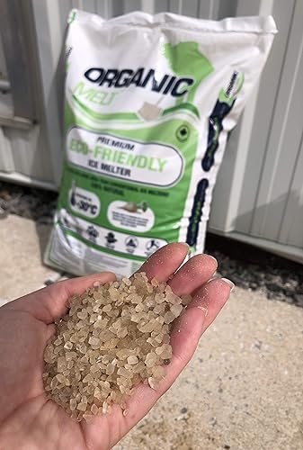 Miniatura 6 de Derretimiento de hielo granular orgánico de primera calidad. Ecológico, apto para mascotas, entrada y acera, bolsa de 44.1 lbs (44 libras)
