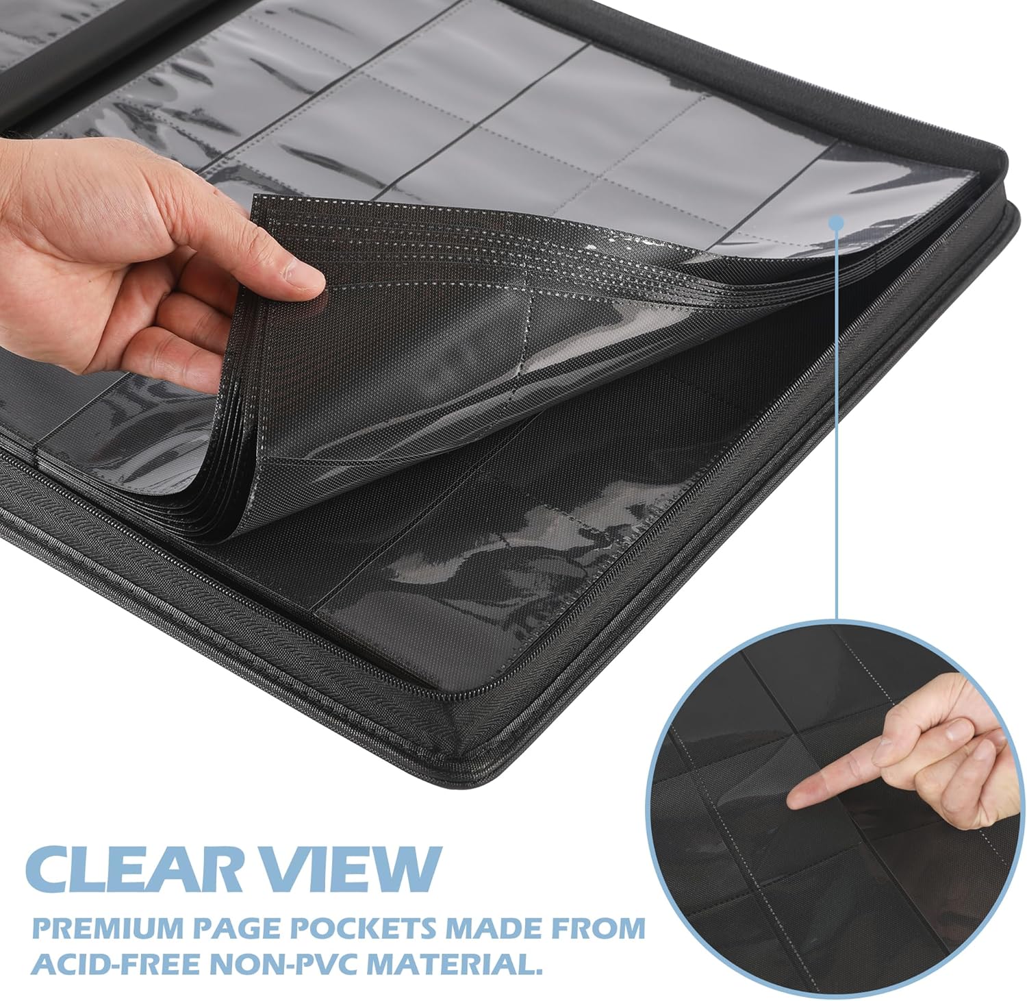 2000 Pocket Card Binder，20 Pocket Card Binder for 2000 YuGioh Cards - Premium Ringless 9 Pocket Display Album for Trading Cards（Model Y，White Dragon）