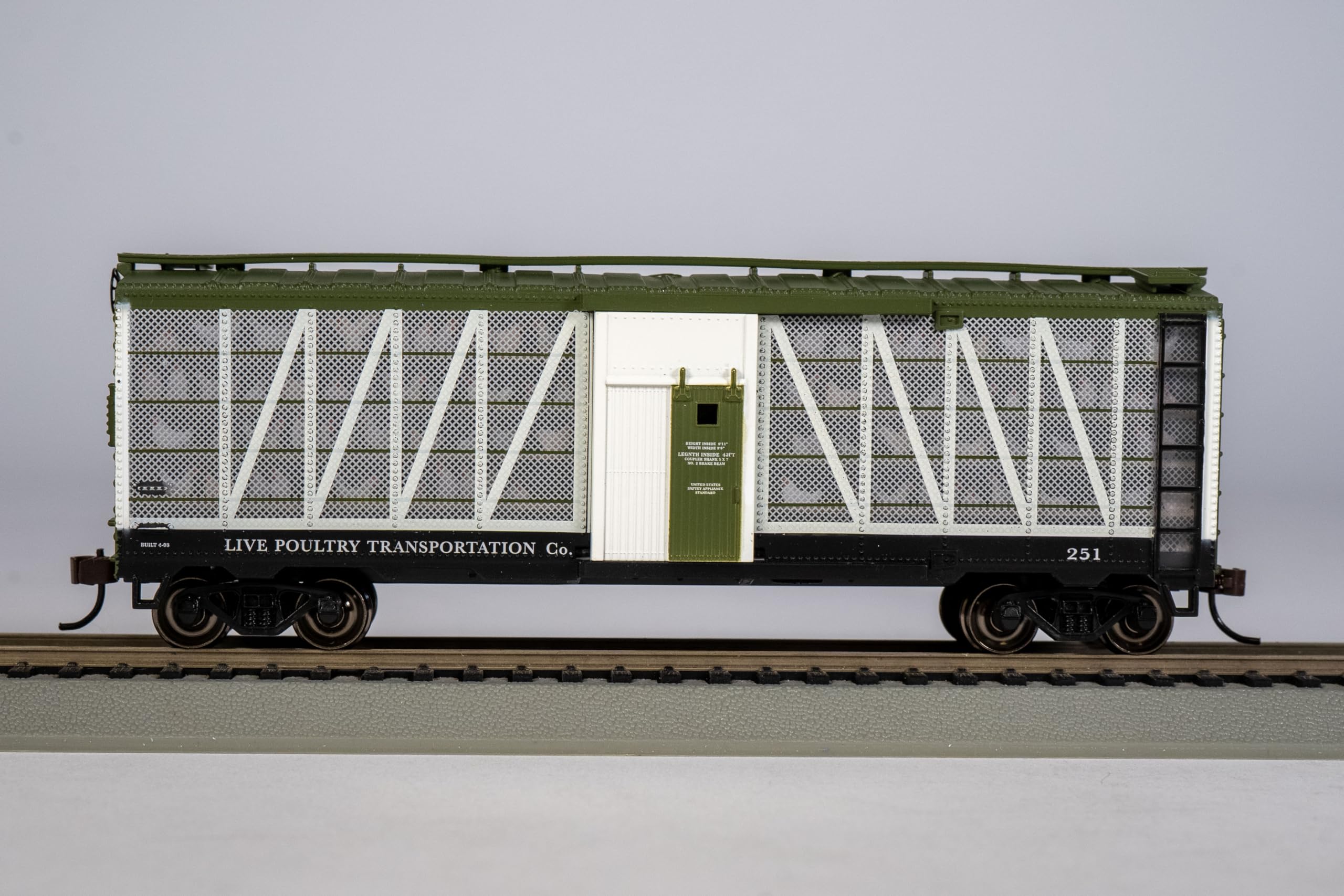Bachmann Poultry Stock Car Live Poultry Transit Co Voie H0