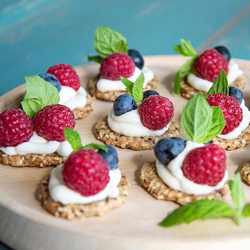 Miniatura 7 de ROSTEN SeedBoost Seed Crackers (paquete de 8) sabor a bayas árticas con arándanos silvestres y arándanos rojos, veganas, sin OMG, sin gluten (2.5