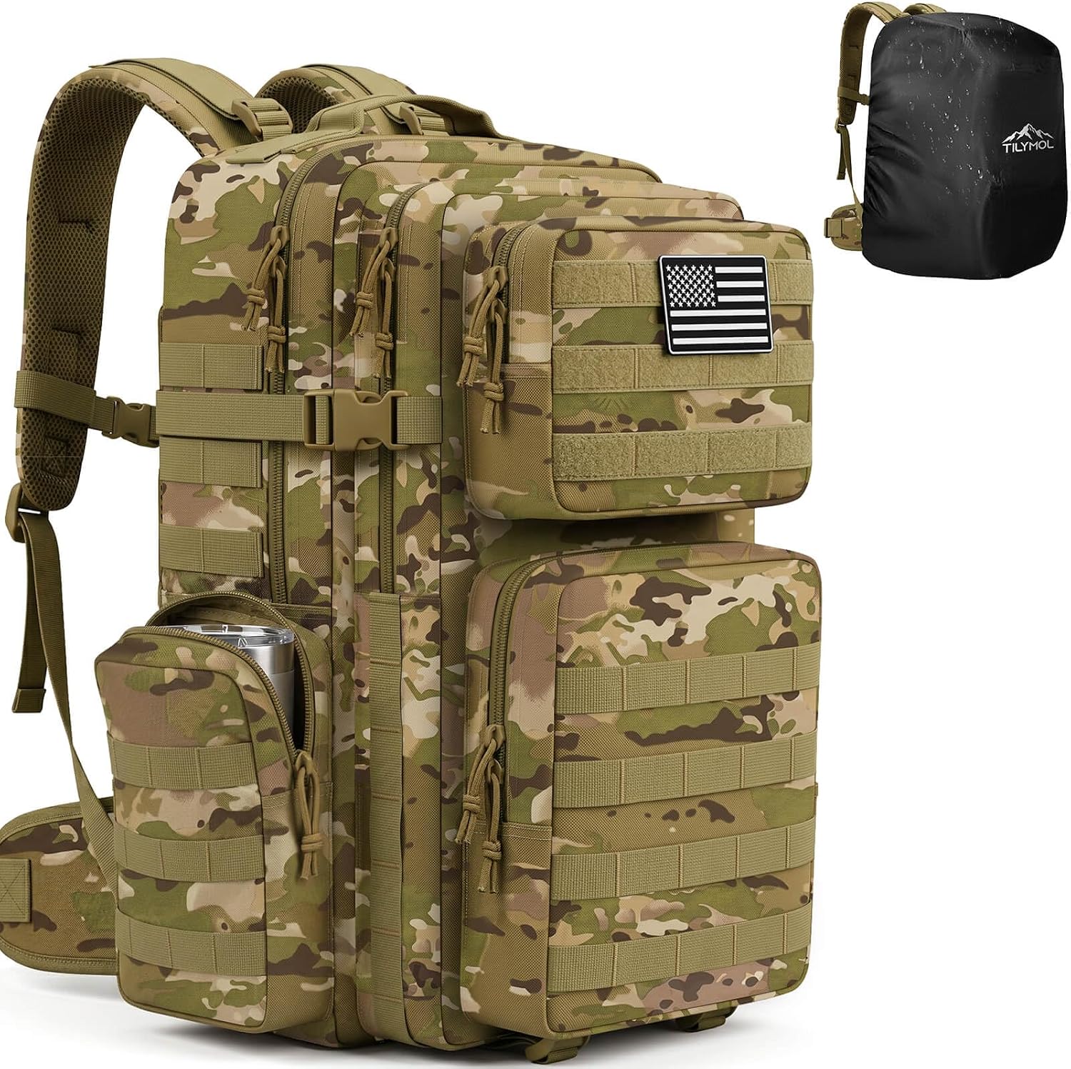  55L Military Tactical Backpack for Men & Women, Large Assault Pack thumbnail