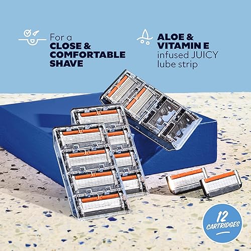 Miniatura 2 de Dollar Shave Club  6 repuestos de maquinilla de afeitar (12 unidades)  6 cuchillas de acero inoxidable para un afeitado cercano y cómodo