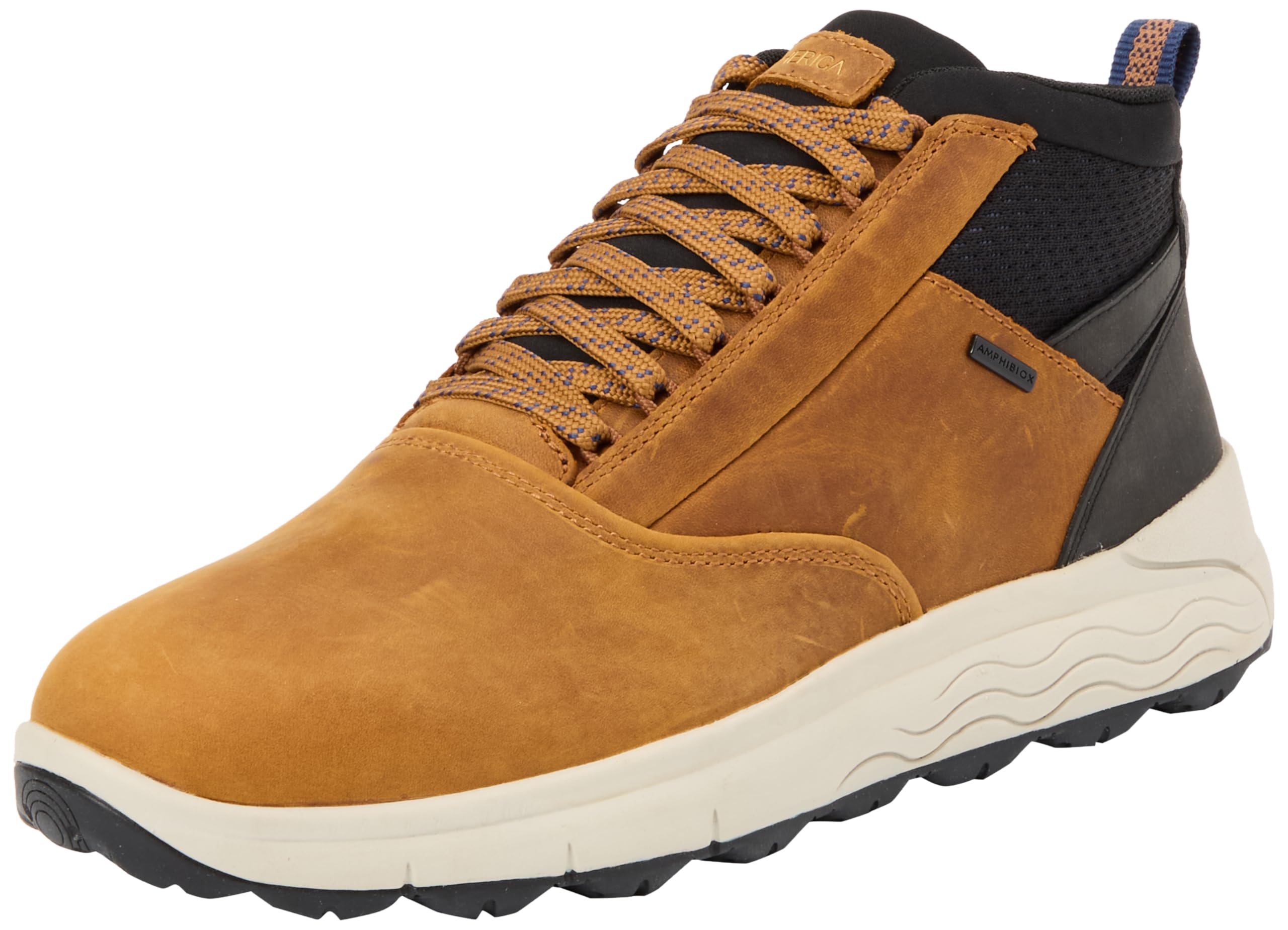 Geox Hombre Coñac U Spherica 4X4 B Abx Ankle Boot, 46 Eu, 46 Eu