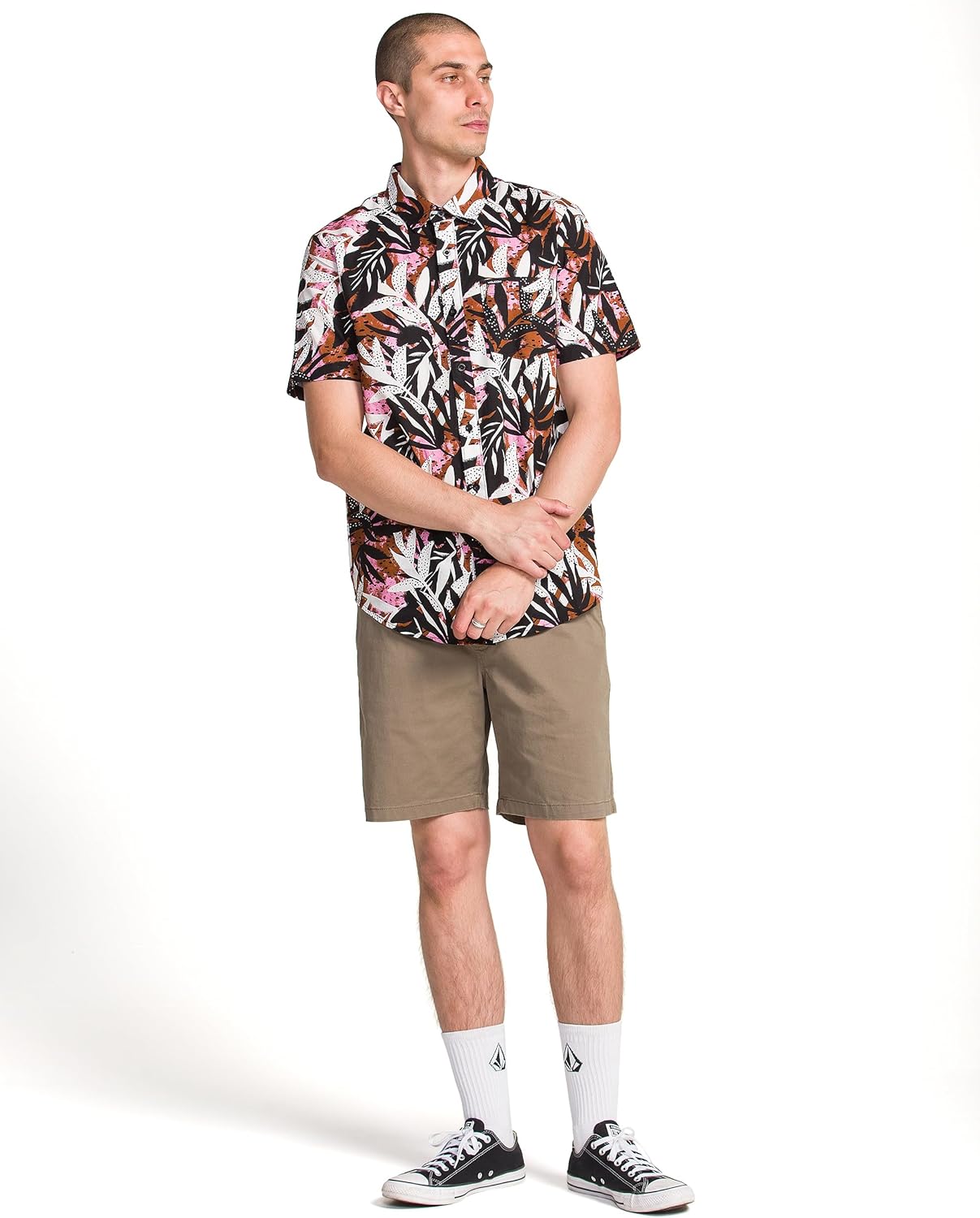 Volcom Mens Short Sleeve Button Down Woven Shirt - Image 4