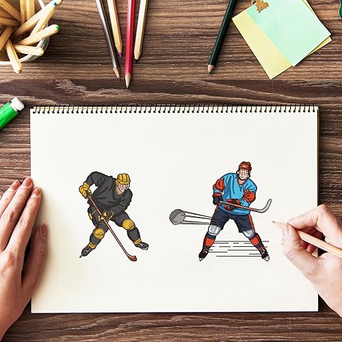 Miniatura 9 de GLOBLELAND Sellos transparentes de gimnasia con temática deportiva, silueta humana, silicona transparente, sellos humanos para manualidades, álbumes