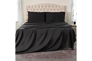 Premium Twin Black Sheet Set for a Restful Sleep