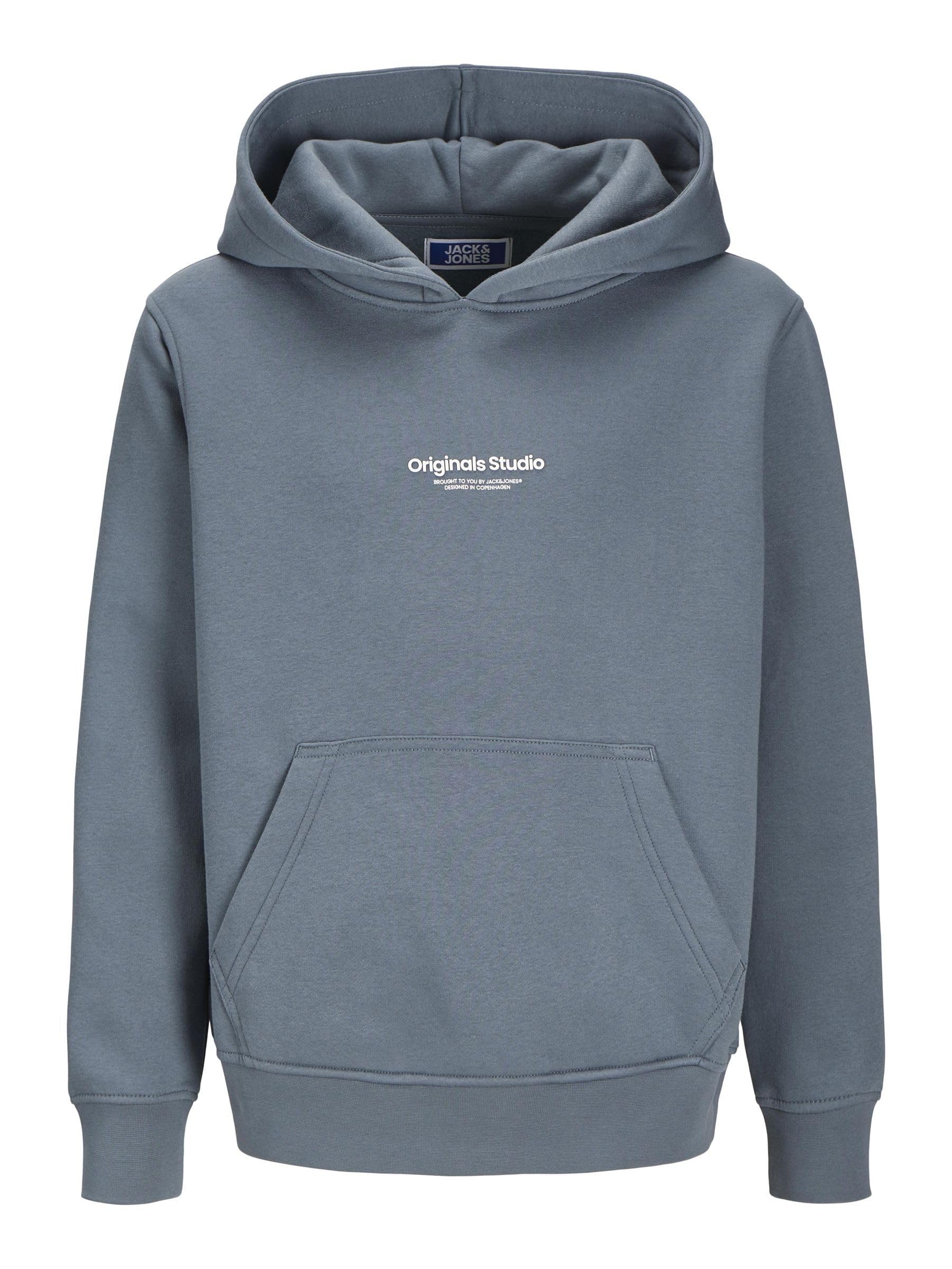 JACK & JONES Male Hoodie Printed Hoodie, stormy weather, S