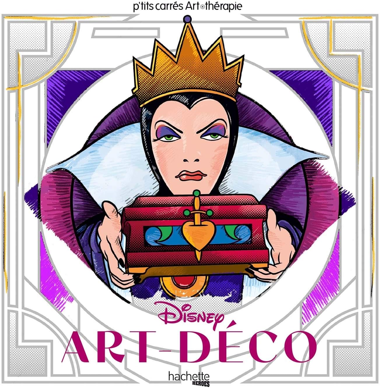 Les carrés d'Art Thérapie Disney Art déco