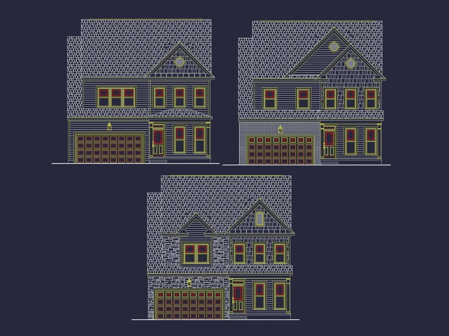 8-1575 House Plan - Traditional 2-Story House Plan with Open Floor Plan & Fireplace (2912 Sq Ft)