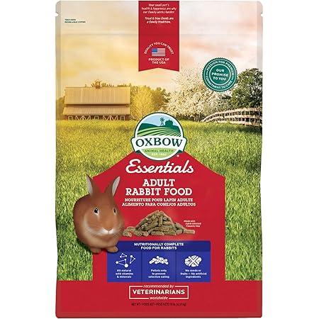Oxbow Essentials Adult Rabbit Food - All Natural Adult Rabbit Pellets - 10 lb.