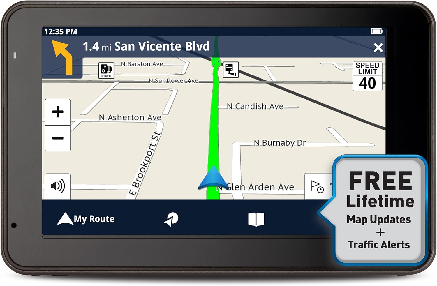 Magellan 5430T-LM 5" Glass Screen Multi-touch GPS Navigator
