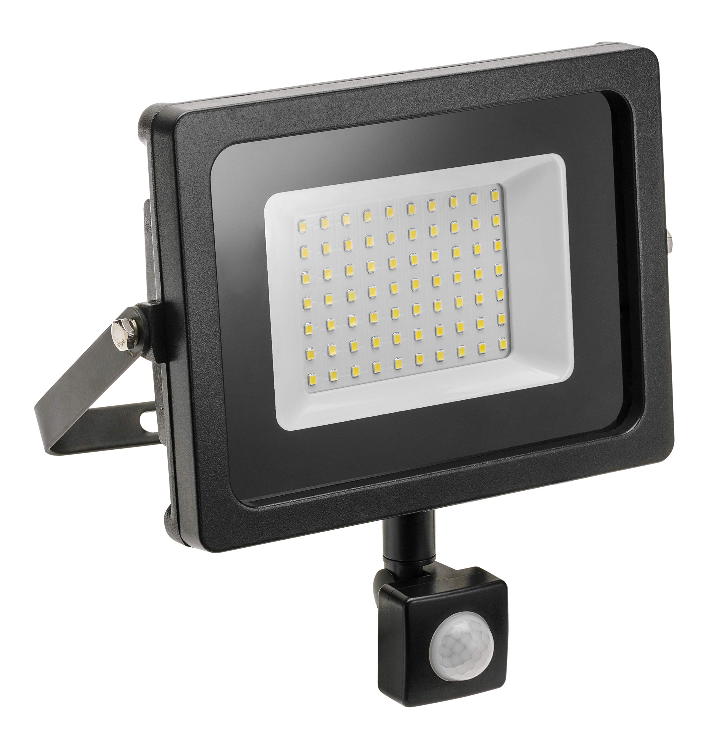 Reflektor LED z czujnikiem ruchu iNEXT 50 W, 4000 lm AC 220-240 V, 50/60 Hz, PF>0,9, RA>80, IP65, 120