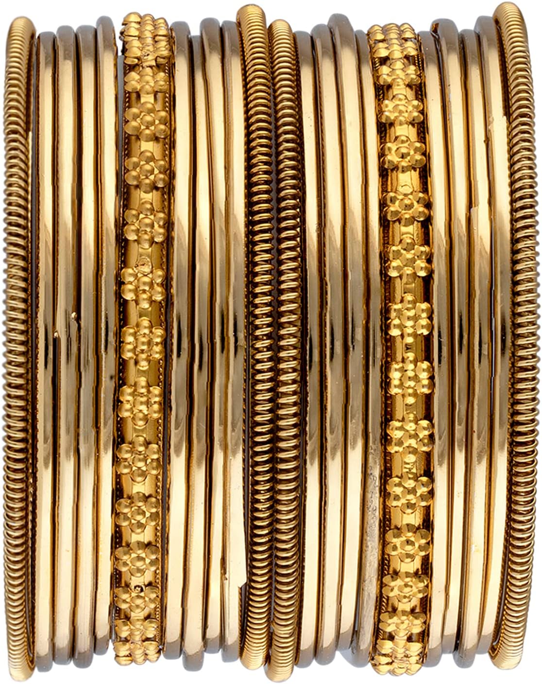 Aheli Stylish Indian Oxidized Bangle Set Ethnic Traditional Bollywood Fashion Wedding Wear Jewelry Gift for Women Gold
