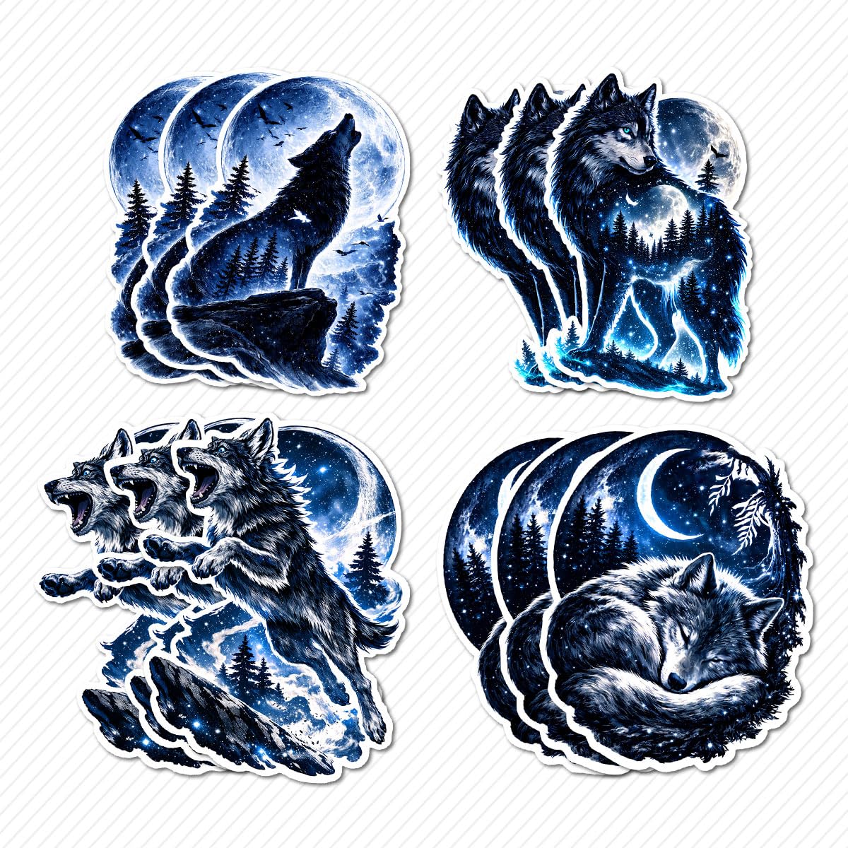 Stickers faune et nature imperméables pour personnaliser votre bouteille d'eau et casque