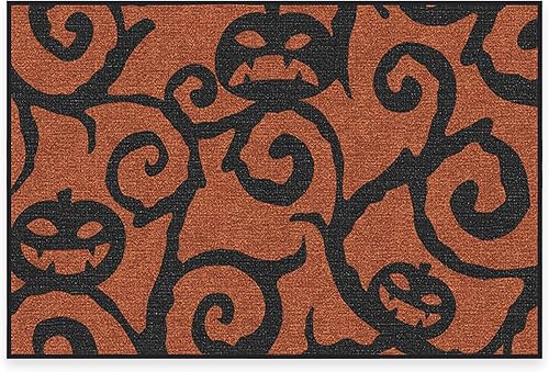 Miniatura 1 de RUGGABLE Alfombra lavable de Halloween - Alfombra perfecta para sala de estar, dormitorio, cocina, antideslizante, apta para mascotas y niños,