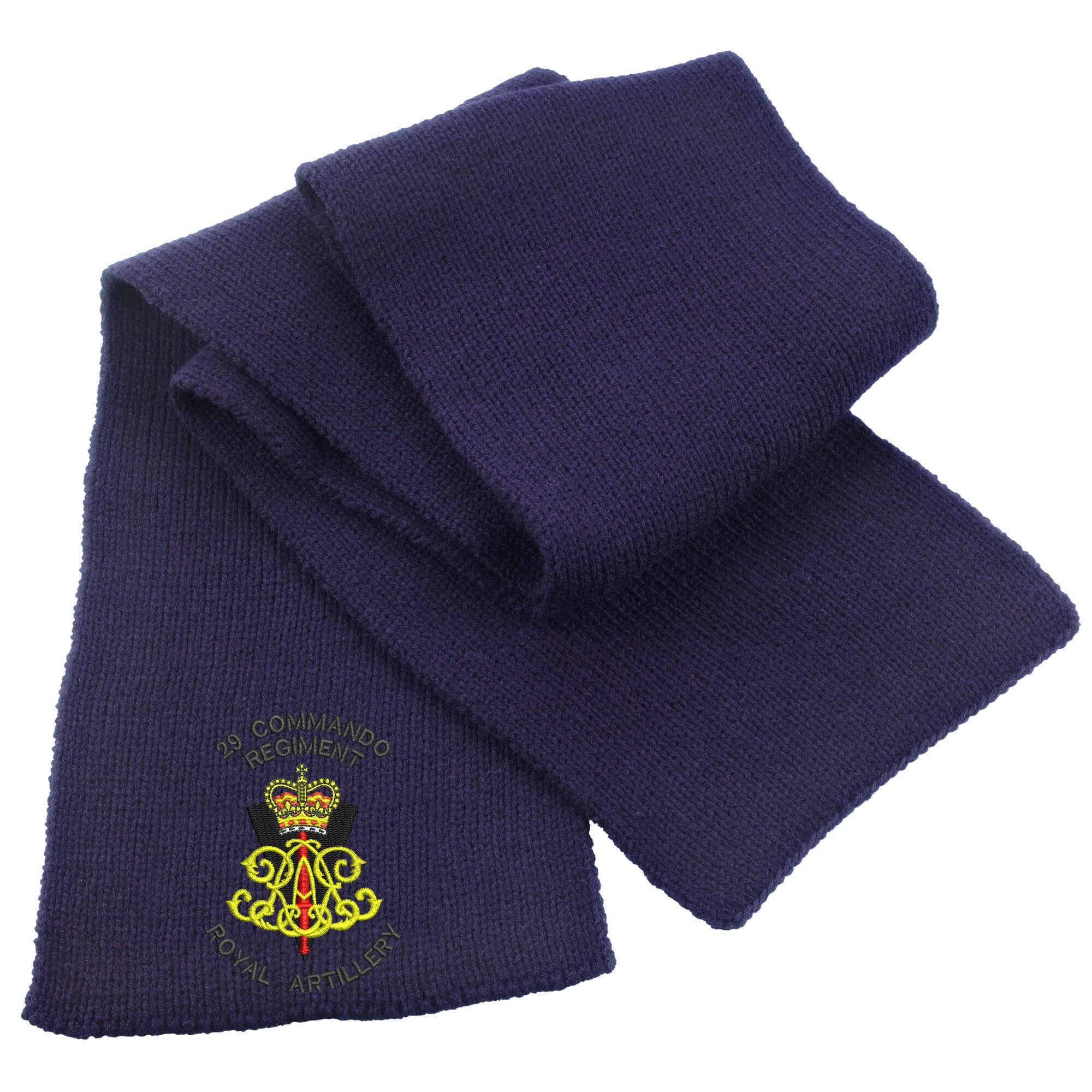Pineapple Joe's 29 Commando Royal Artillery Heavy Knit Scarf - Navy