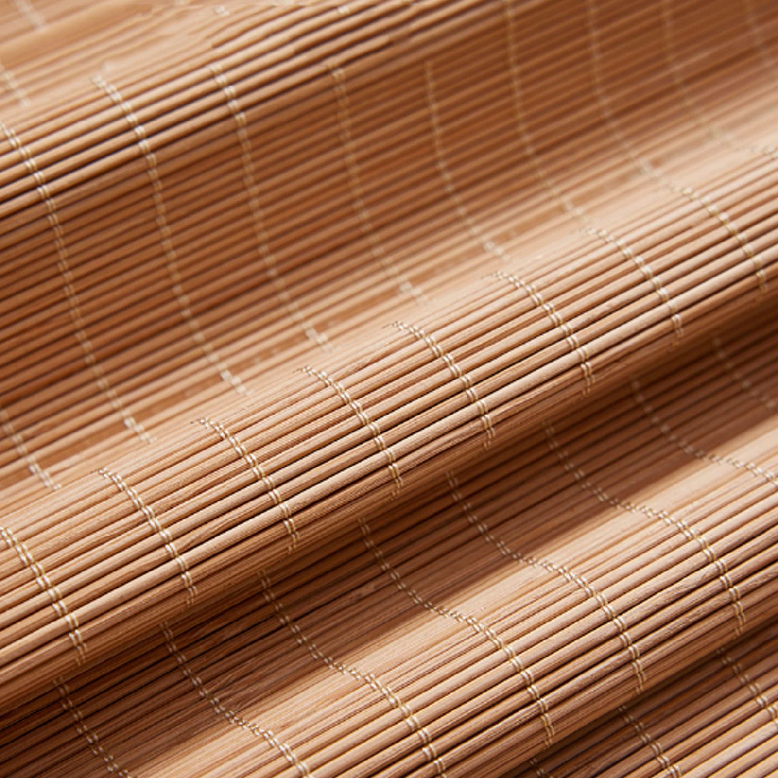 RICOLUS Store Enrouleur en Bambou,Rétro Store Romain Rideau Fenetre Bois Occultant Protection Solaire Enrouleur à Traction latérale Respirant écologique pour Salon Balcon Salon Thé (80x200cm)