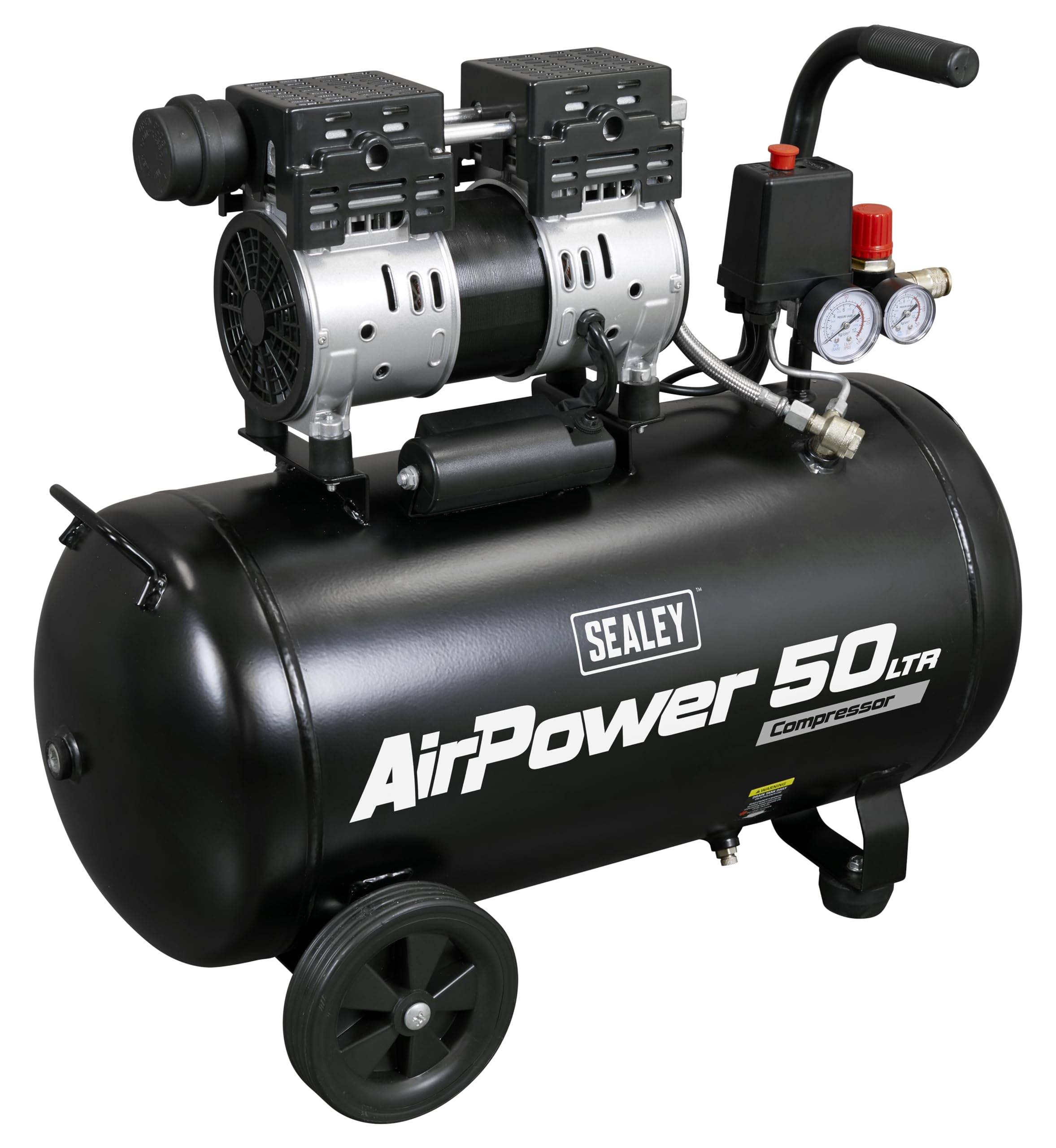 Sealey 50L Low Noise Oil Free Direct Drive Air Compressor 1hp SAC5000S