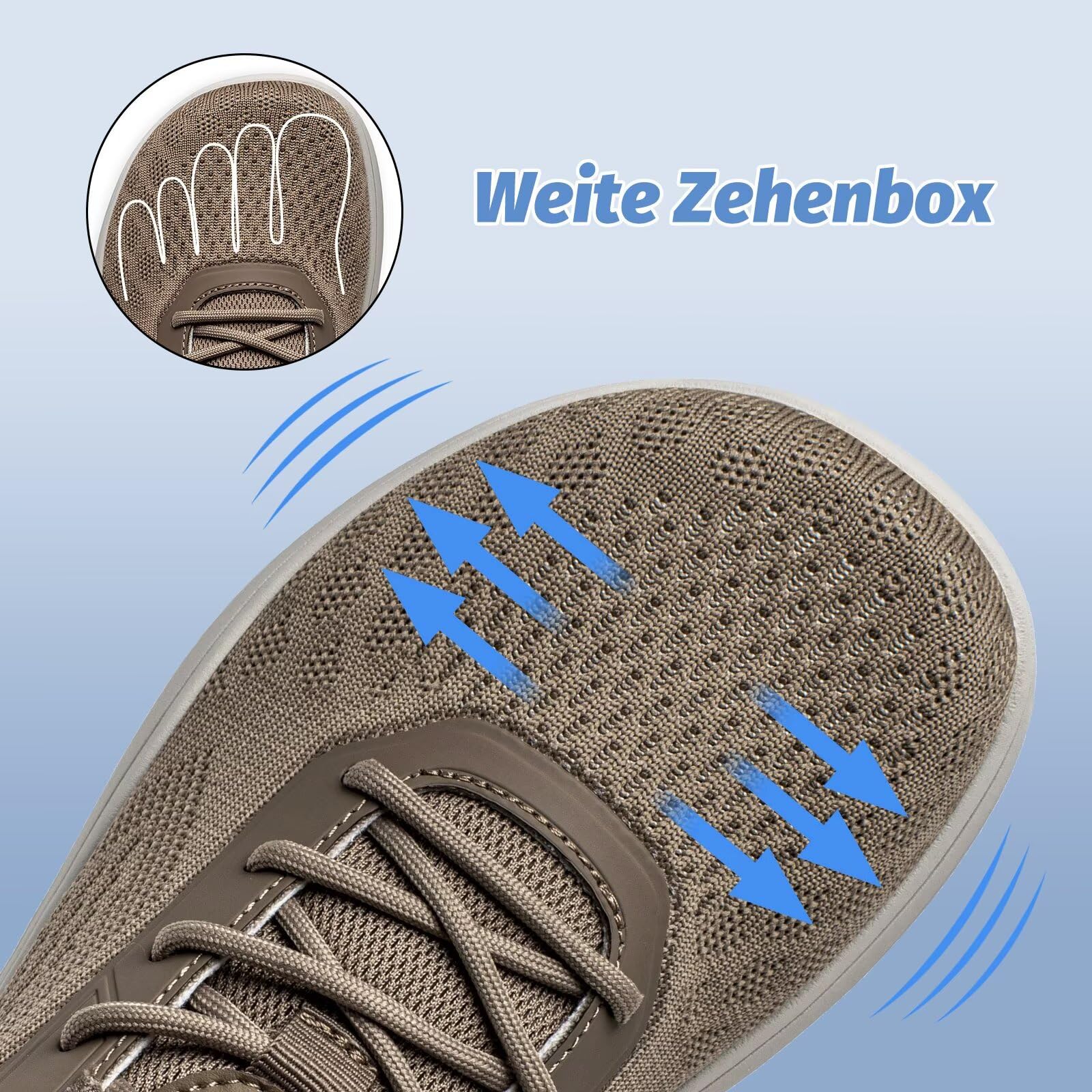 HOBIBEAR Scarpe minimaliste Unisex con Punta Larga Scarpe da Trail Running