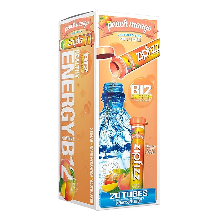 Buy Zipfizz Energy Drink Mix, Electrolyte Hydration Powder with B12 and