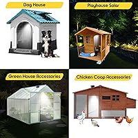 Vista 3 de Luces solares con sensor de movimiento para inodoro portátil, luces de techo para gallinero, casa de perros, cobertizos de almacenamiento