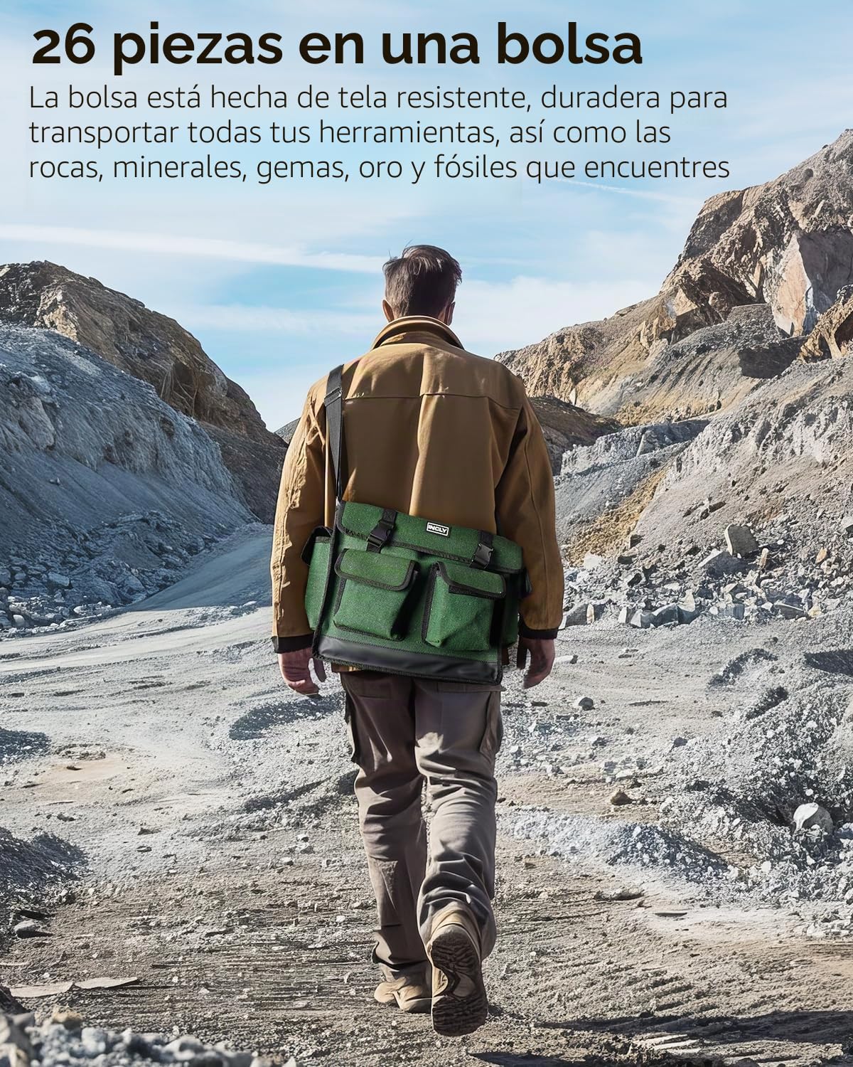 INCLY Kit de 26 martillos de geología