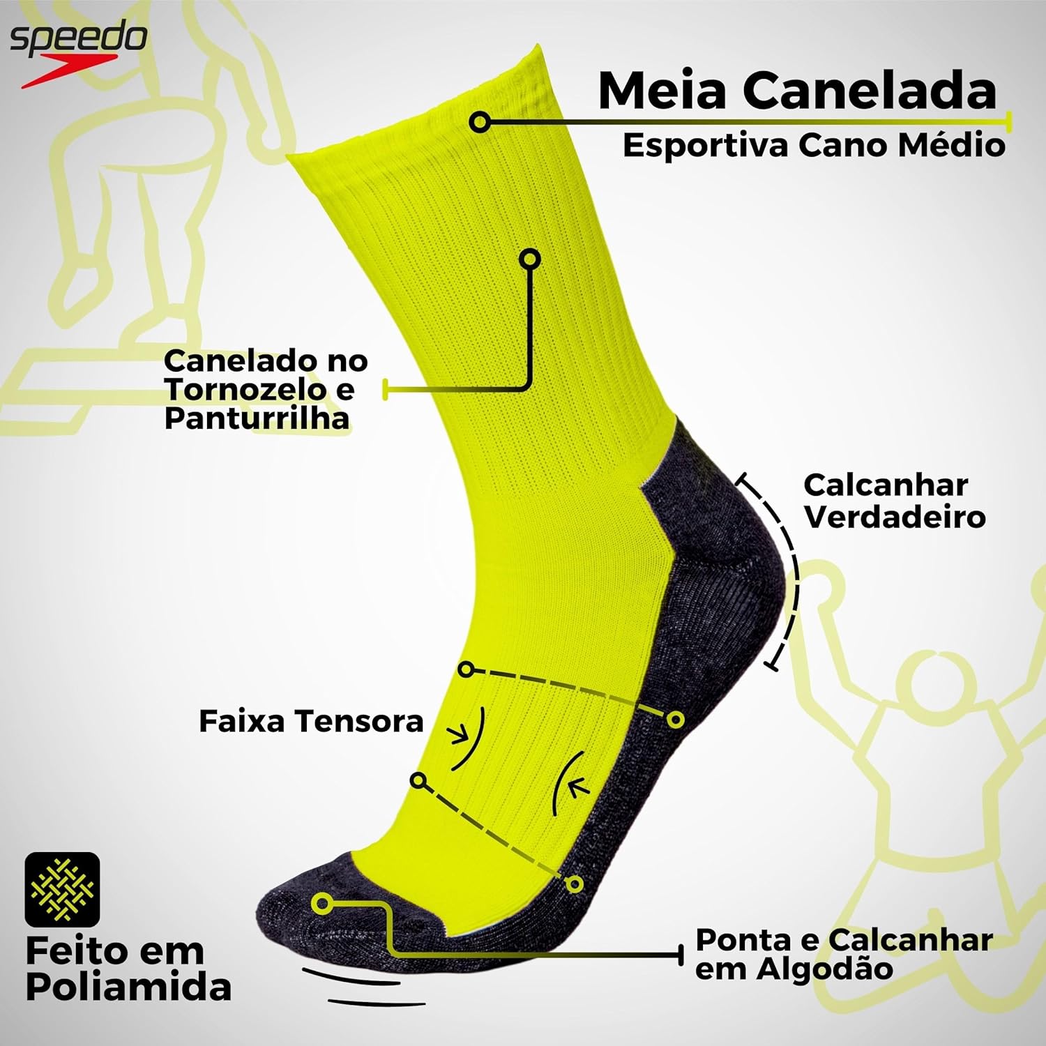 Kit 03 Pares de Meia Speedo Cano Médio Atoalhada Faixa Tensora Esportiva Masculino Adulto em promoção! Veja a oferta e mais achadinhos de Moda íntima 3 Hoje é o melhor dia para comprar Kit 03 Pares de Meia Speedo Cano Médio Atoalhada Faixa Tensora Esportiva Masculino Adulto com aquele preço maroto! Promoção! Aproveite a oferta! 3