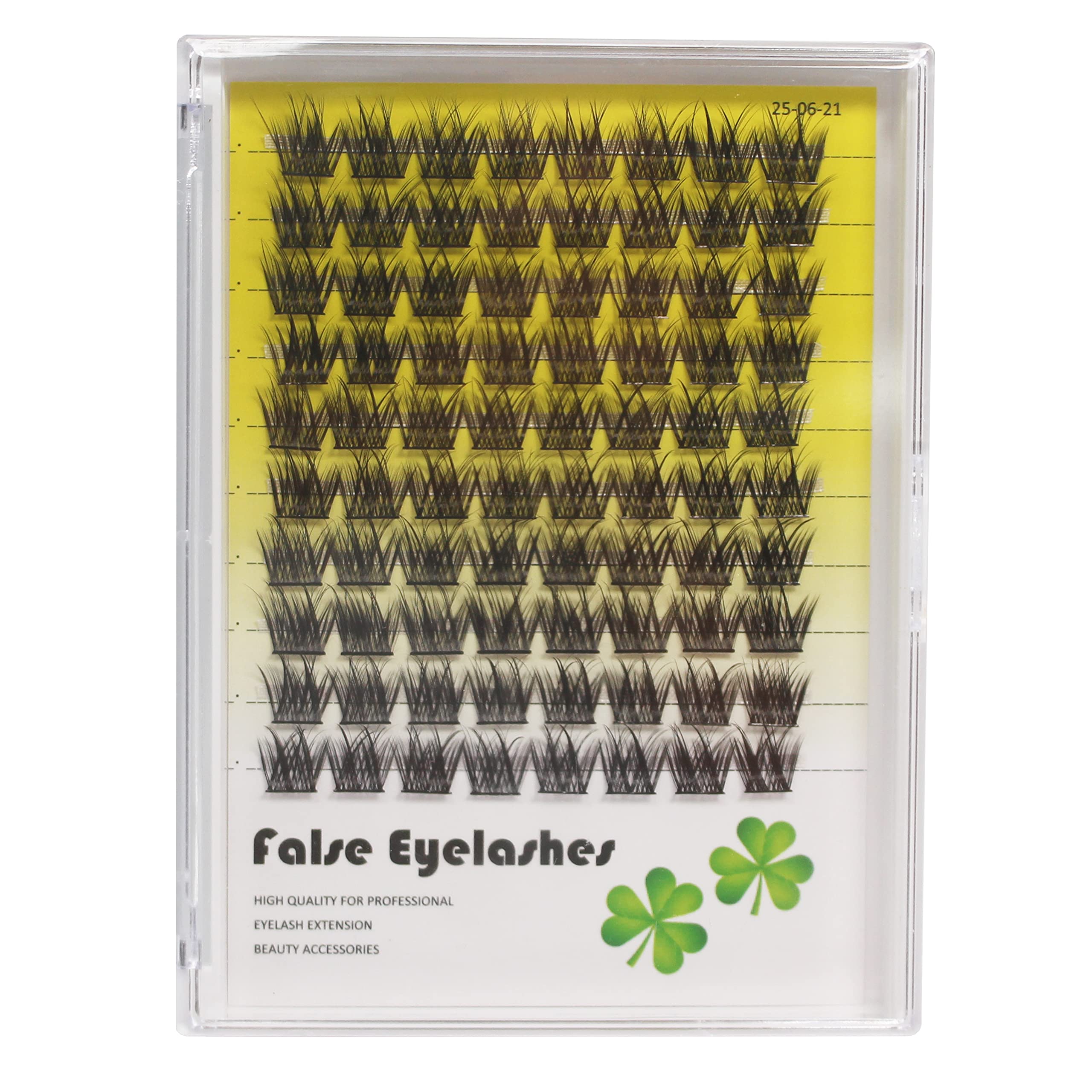 →VAYATOR False Eyelashes Cluster 4Styles D Curl 8-20mm Individual Eyelashes Extensions Wide stem Fake Eyelashes Fluffy Eyelashes Clusters Natural Soft