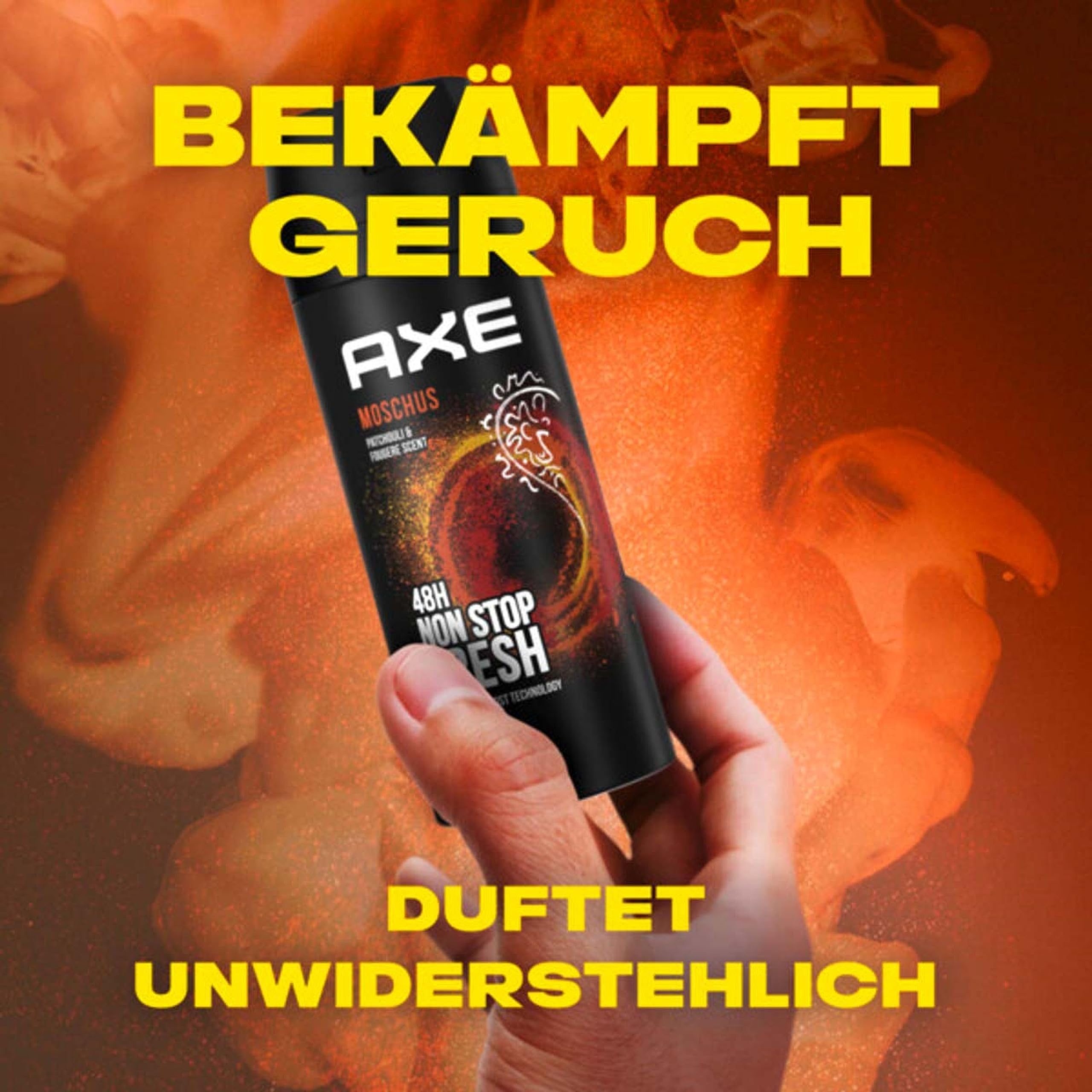 AXE Bodyspray Moschus Deo 24x 150ml Deospray Deodorant Männerdeo ohne Aluminium Herren Männer Men
