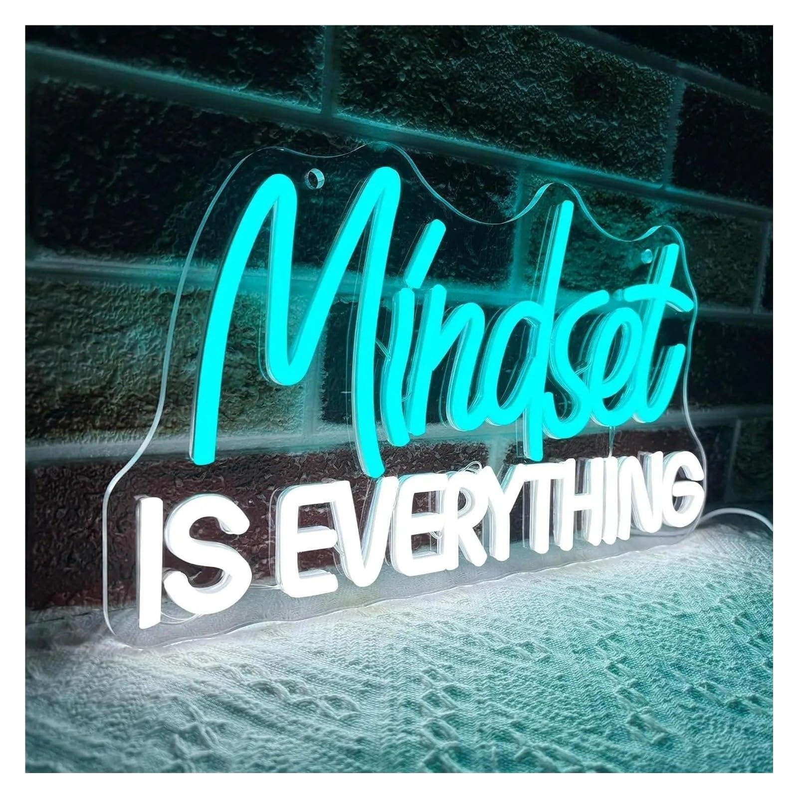 Decoración Lámparas Letrero De Neón Mindset Is Everything