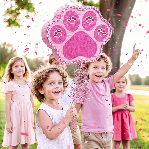 Miniatura 414 de WERNNSAI - Piñata de sirena plegable, piñata de cumpleaños con flecos que incluye cuerda para jalar, venda y bate. Decoraciones