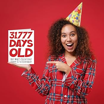 ばあちゃん　バースデー Amazon | 87歳の誕生日カード 女性用 - ピンク&パープルの